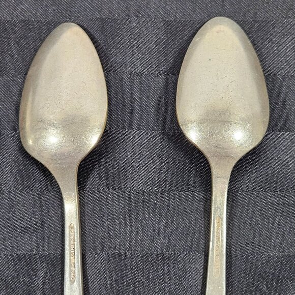 Vintage Oneida Community Plate Silverplate 4 Teaspoons Coronation Pattern - Picture 7 of 10